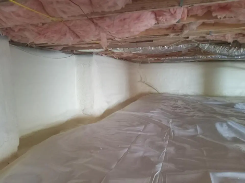 Crawl space encapsulation with closed-cell spray foam for Metal Roof Coating in Saraland